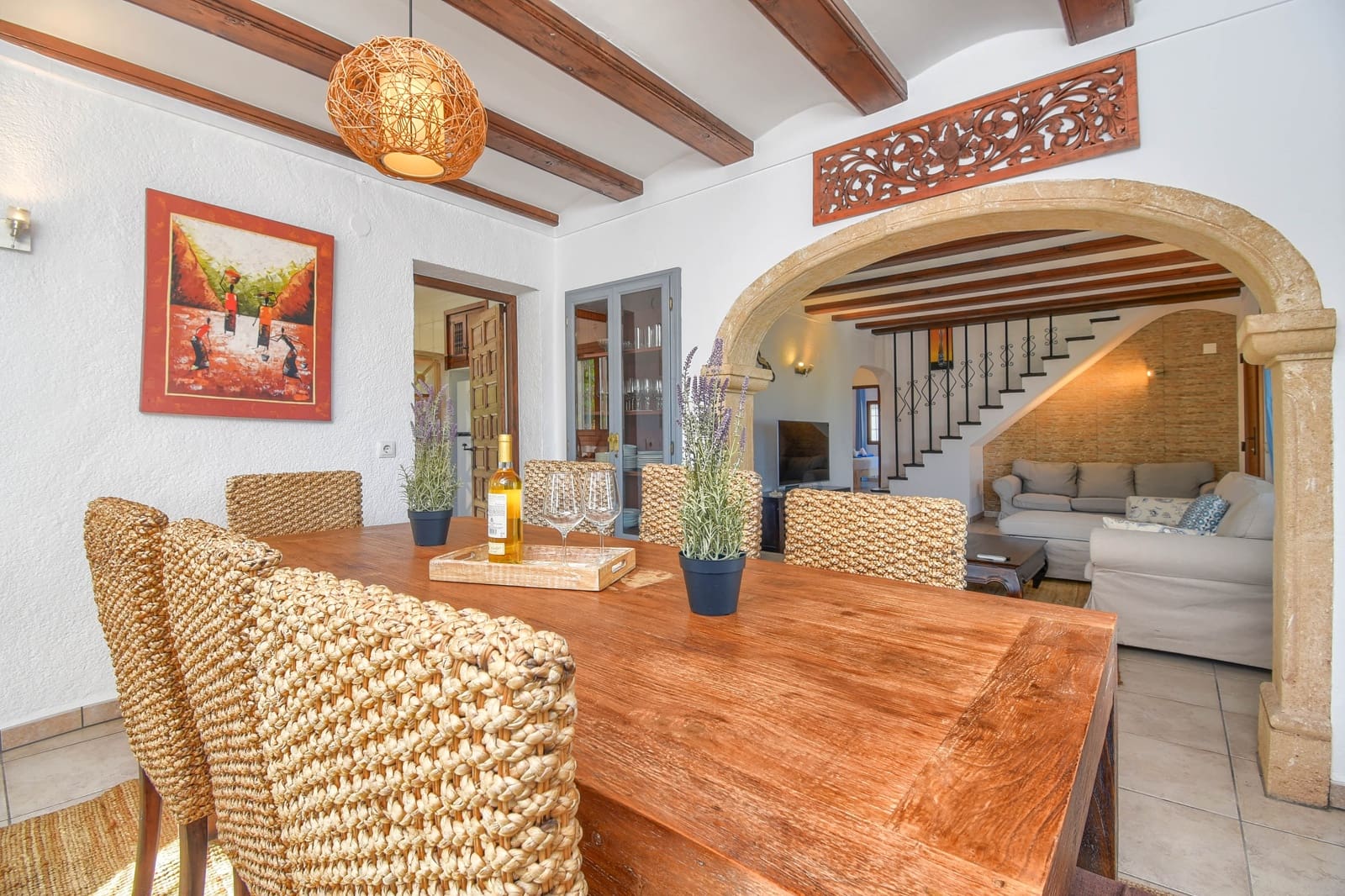 Villa/Maison de 4 chambres de location de vacances à Adsubia avec piscine garage - 838 € (Ref: 3712548)