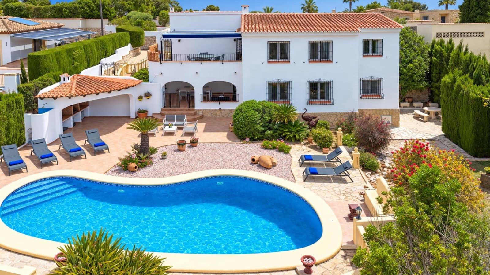 Chalet de 4 habitaciones en Javea / Xàbia en alquiler vacacional con piscina garaje - 612 € (Ref: 3713012)
