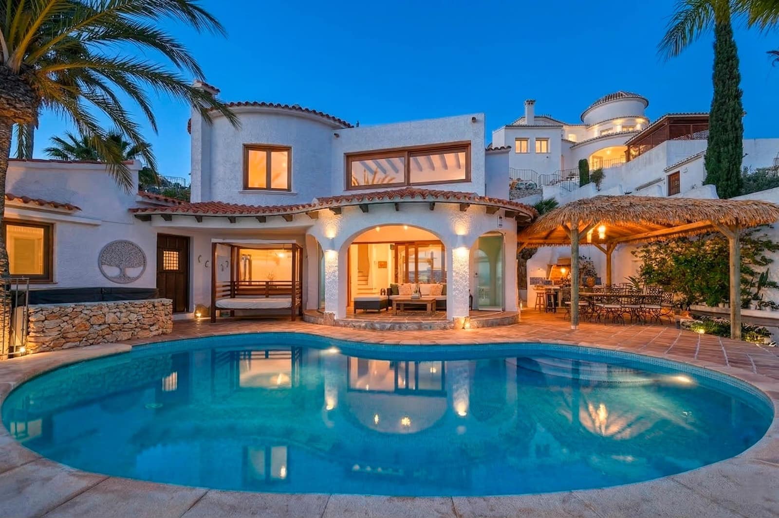 2 Zimmer Ferienvilla in Moraira mit Pool Garage - 1.343 € (Ref: 3799279)