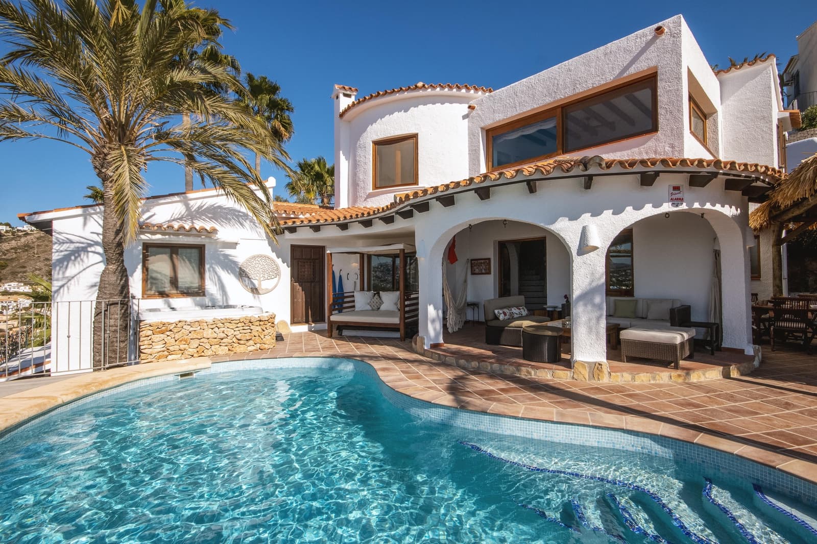 3 sovrum Villa för semesterbostäder i Moraira med pool garage - 1 276 € (Ref: 3928602)