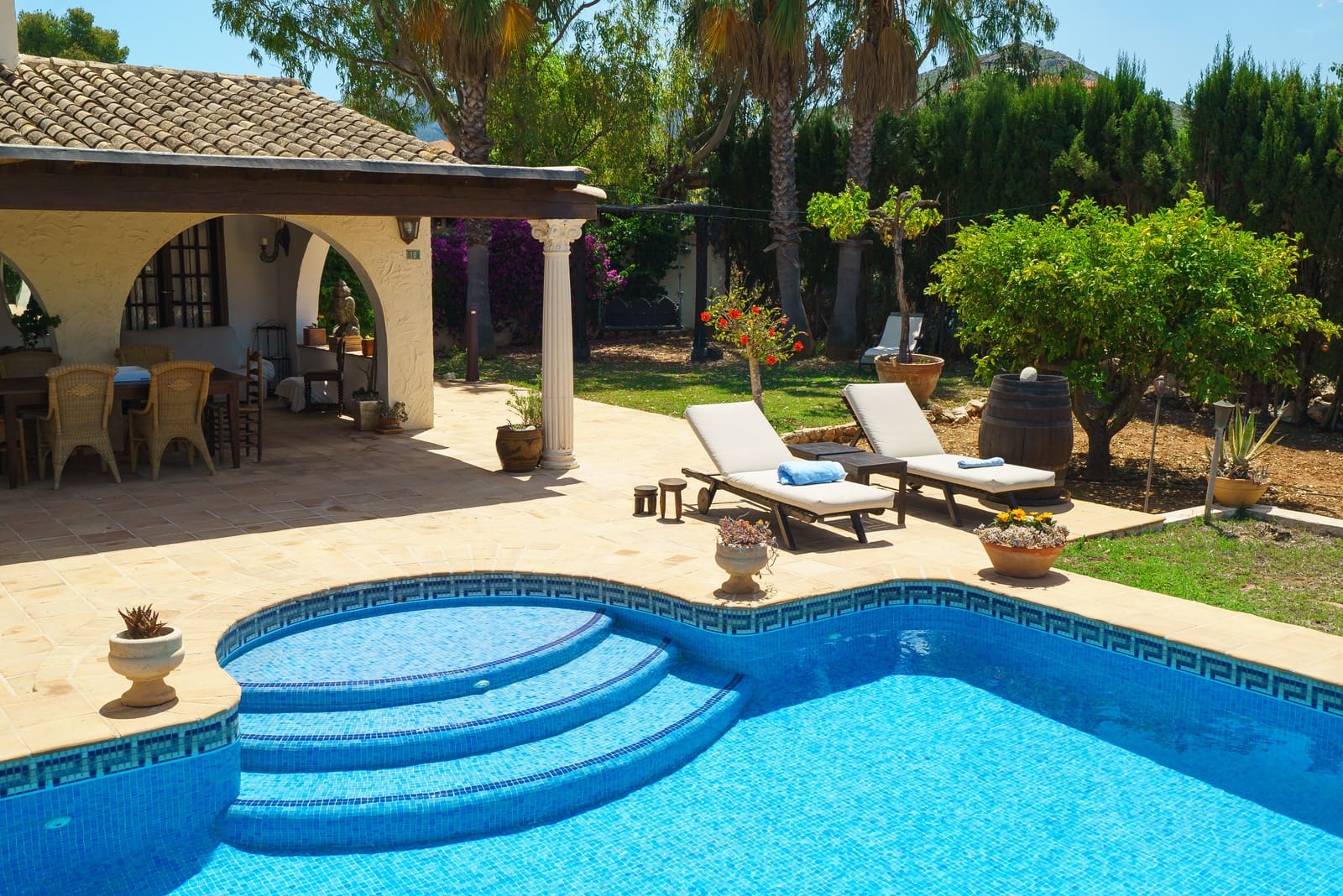 3 bedroom Villa for holiday rental in La Xara with pool garage - € 585 (Ref: 4026164)