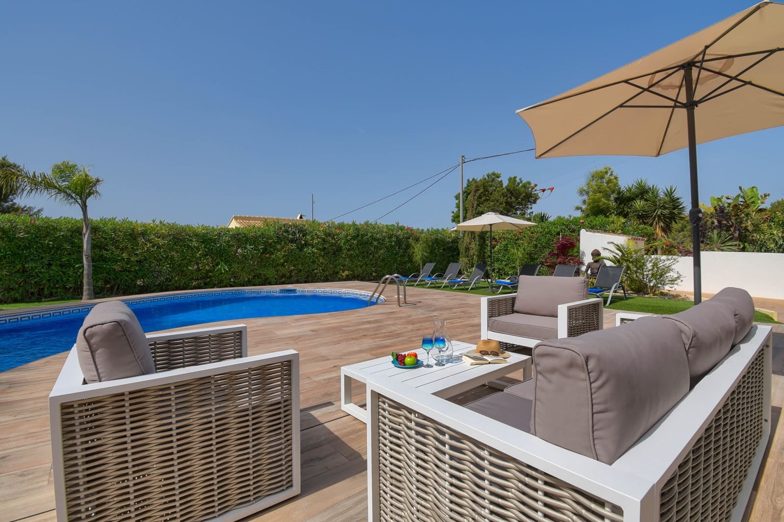 Villa/Maison de 3 chambres de location de vacances à Javea / Xabia avec piscine garage - 1 106 € (Ref: 6075626)