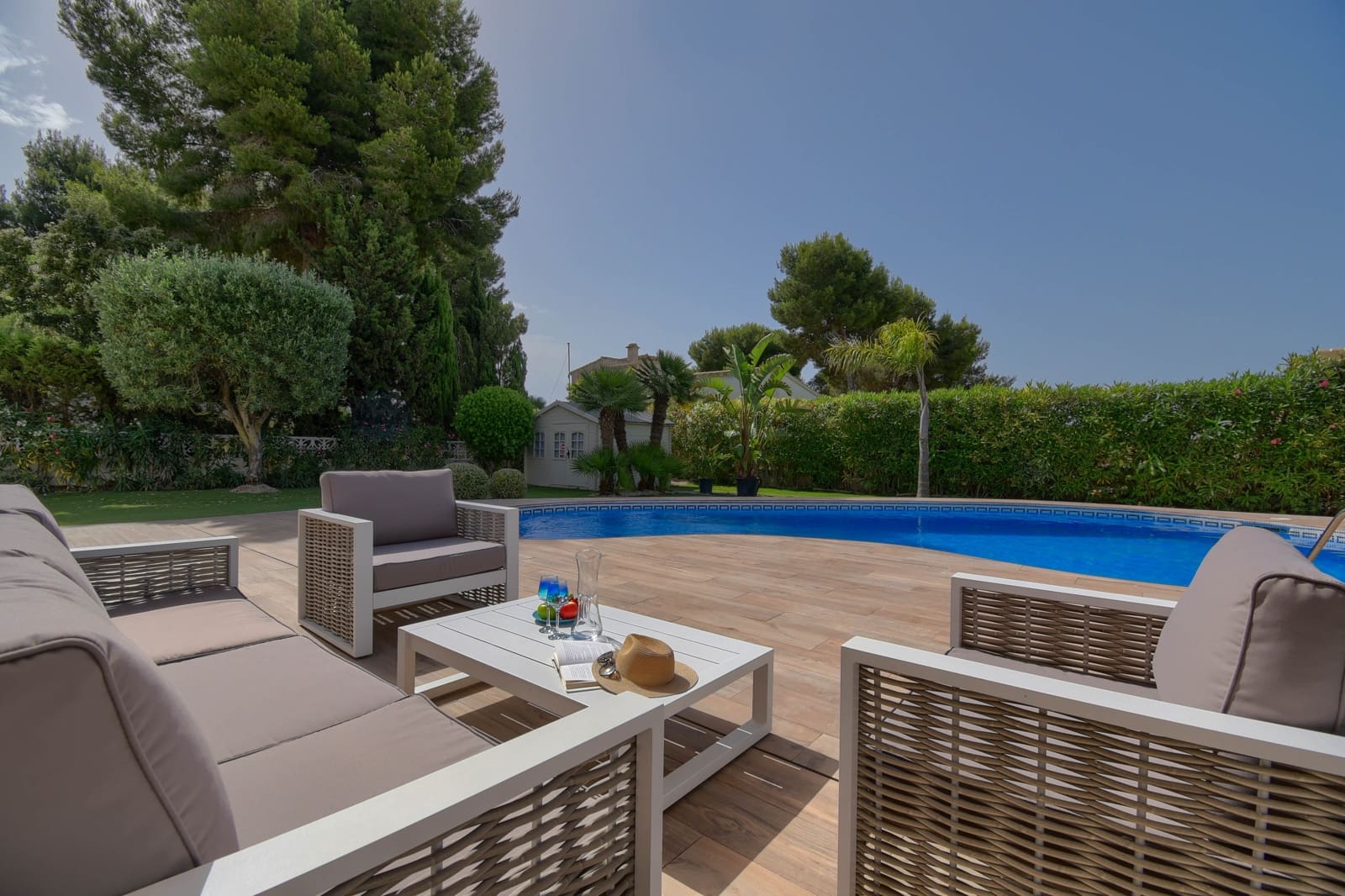 Villa/Maison de 3 chambres de location de vacances à Javea / Xabia avec piscine garage - 1 106 € (Ref: 6075626)