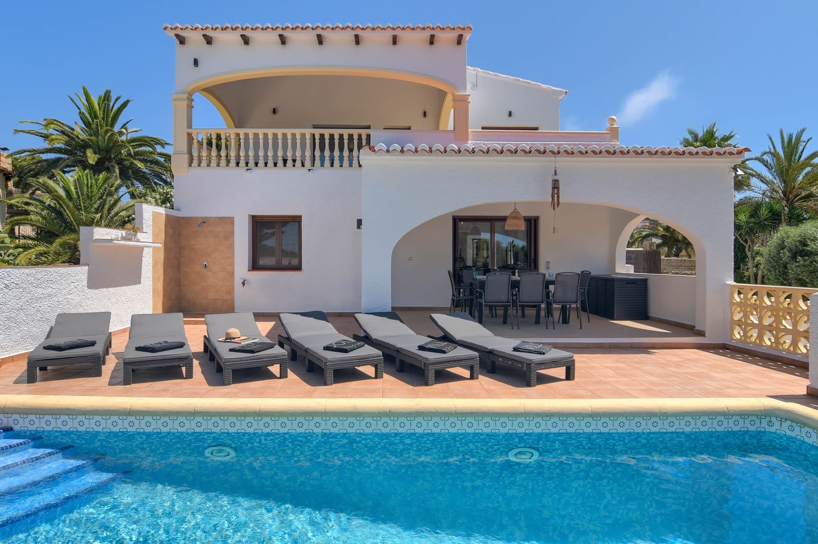 Villa/Maison de 3 chambres de location de vacances à Javea / Xabia avec piscine garage - 971 € (Ref: 6209972)
