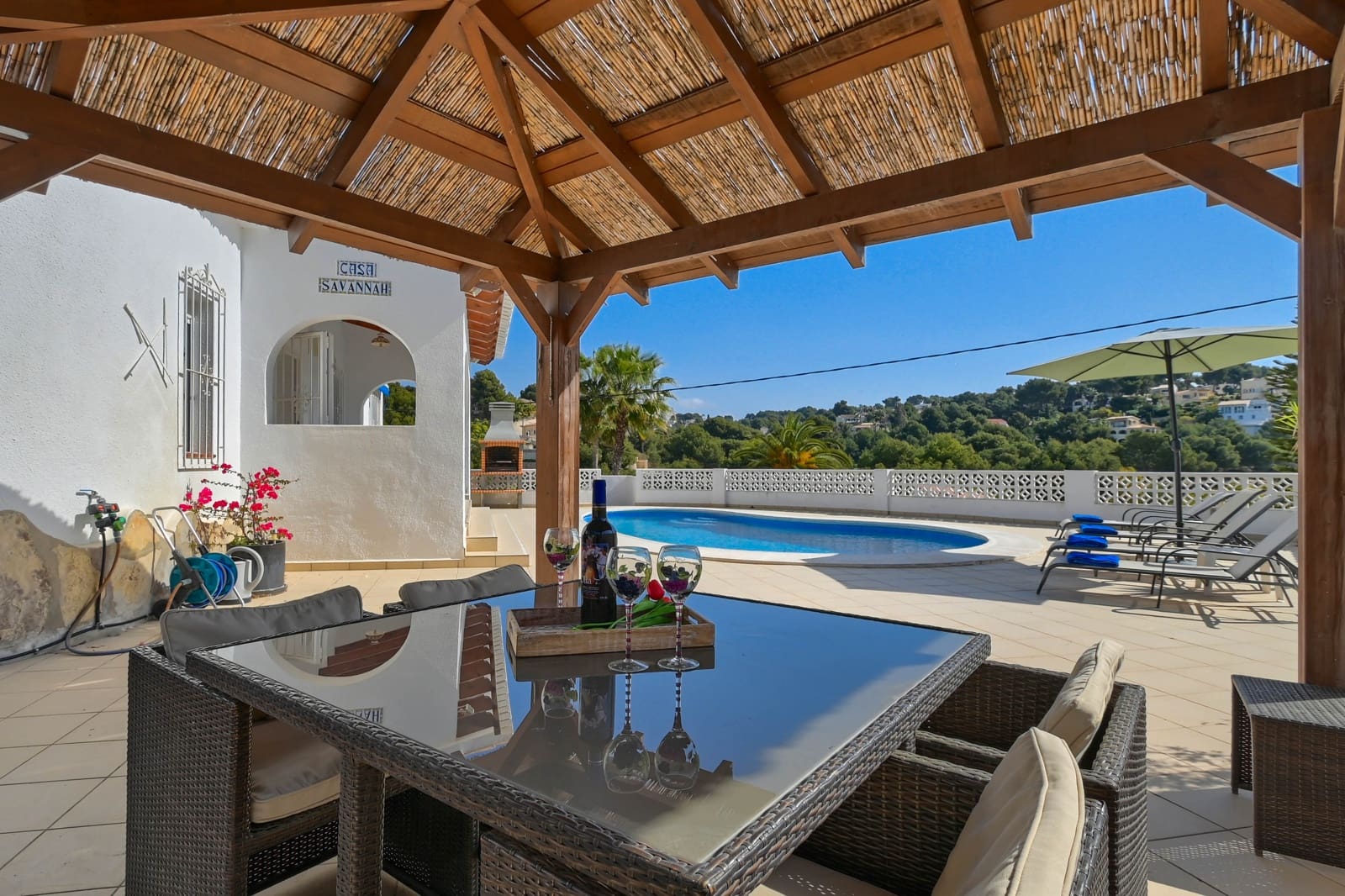 2 sovrum Finca/Hus på landet för semesterbostäder i Benissa med pool garage - 536 € (Ref: 7503786)