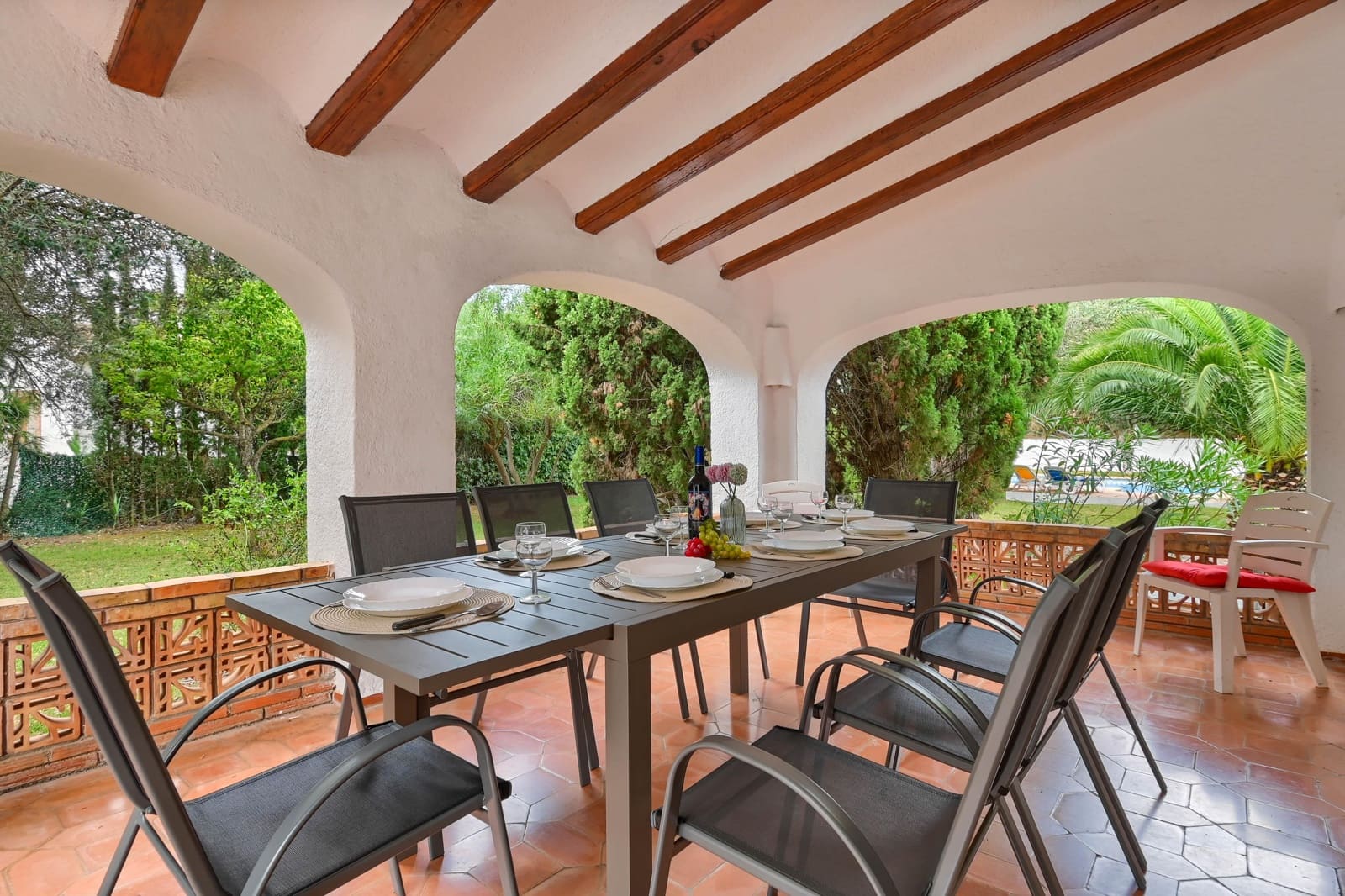 Chalet de 2 habitaciones en Javea / Xàbia en alquiler vacacional con piscina garaje - 589 € (Ref: 9160763)