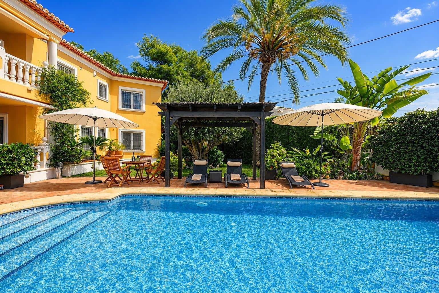 3 bedroom Villa for holiday rental in Moraira with pool garage - € 1,330 (Ref: 9758386)