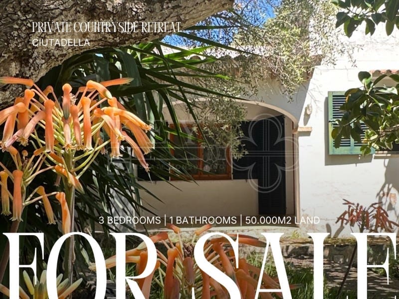 3 soverom Finca/Herregård til salgs i Ciutadella de Menorca med garasje - € 840 000 (Ref: 10168447)