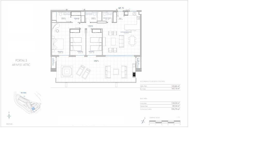 Ático de 3 habitaciones en Fuengirola en venta con piscina garaje - 899.000 € (Ref: 10103494)
