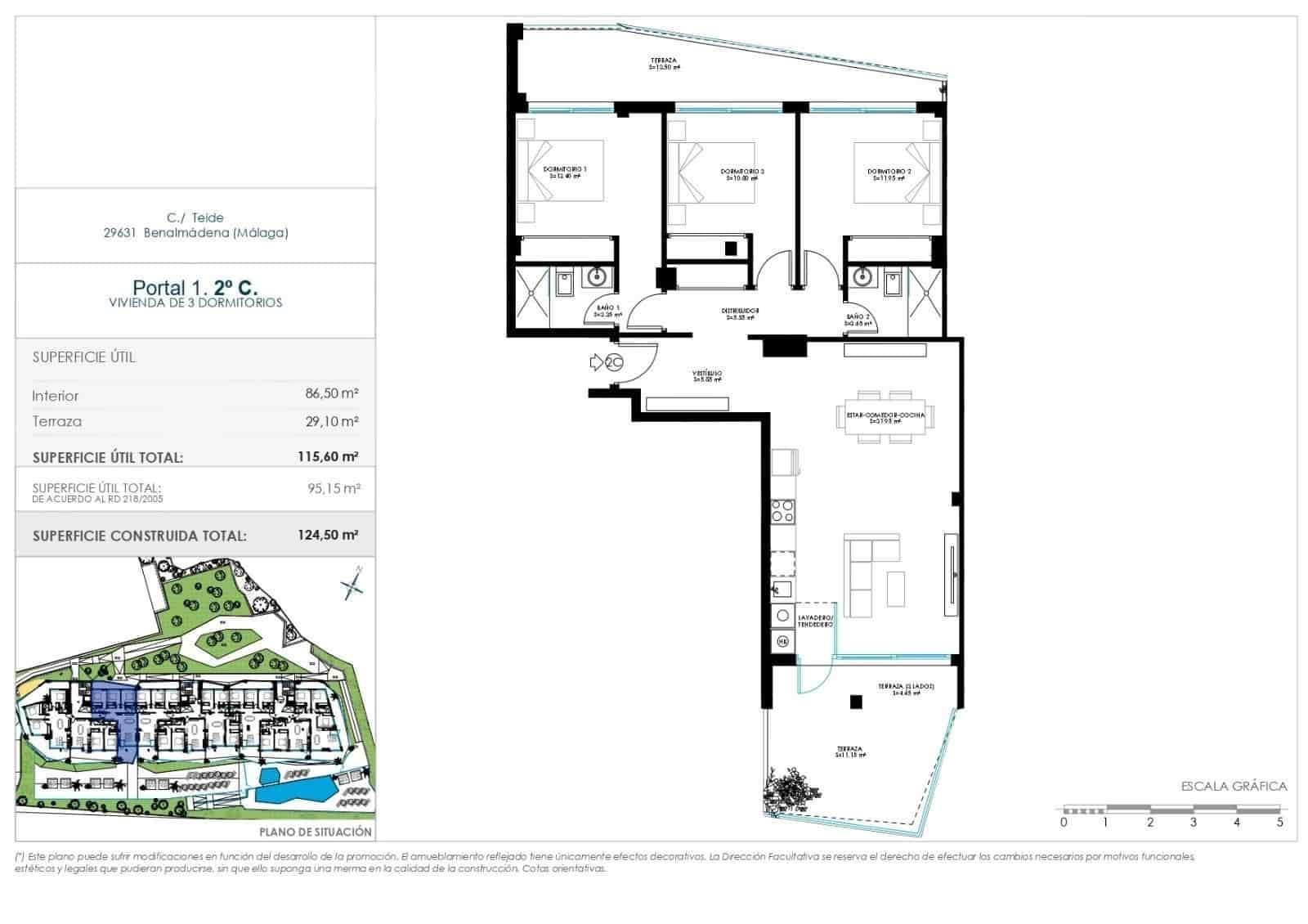 3 soveværelse Lejlighed til salg i Benalmadena med swimmingpool garage - € 475.000 (Ref: 10106535)