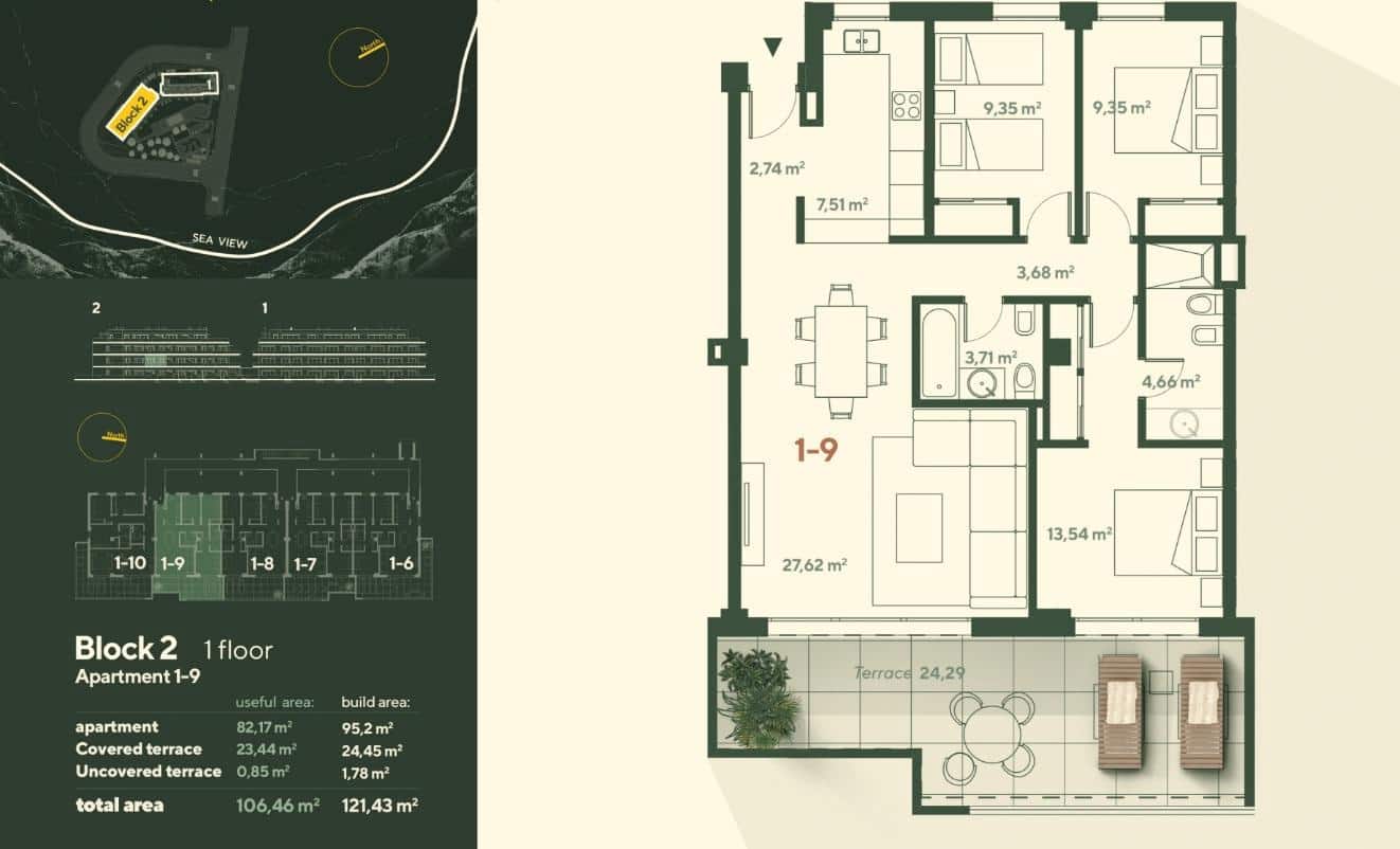 Apartamento de 3 habitaciones en Mijas en venta con piscina garaje - 580.000 € (Ref: 10106559)