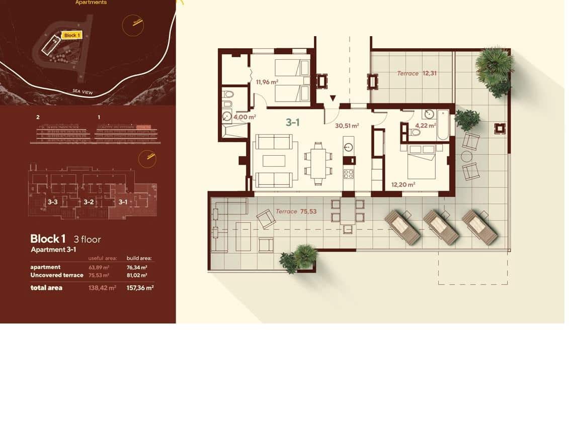 Ático de 3 habitaciones en Mijas en venta con piscina garaje - 890.000 € (Ref: 10106562)