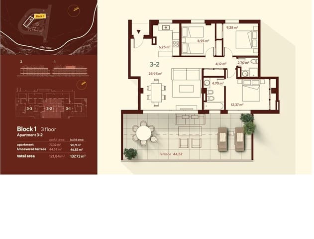 Ático de 3 habitaciones en El Faro de Calaburra - Chaparral, Mijas en venta con piscina garaje - 890.000 € (Ref: 10106562)