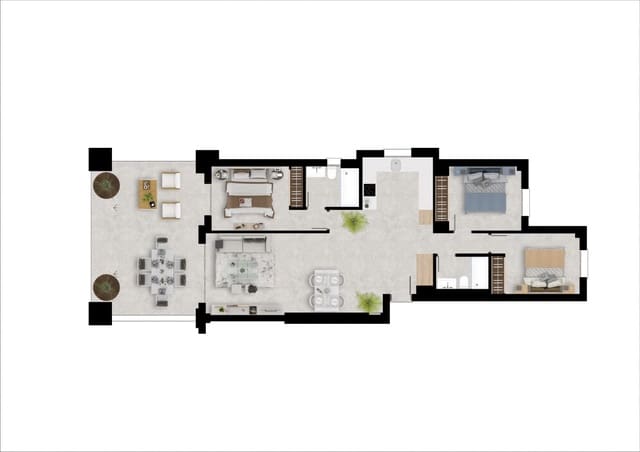 2 sypialnia Apartament na sprzedaż w Chullera, Manilva z basenem garażem - 375 000 € (Ref: 10157156)