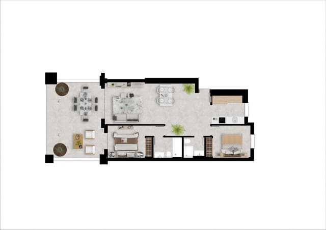 2 sypialnia Apartament na sprzedaż w Chullera, Manilva z basenem garażem - 375 000 € (Ref: 10157156)