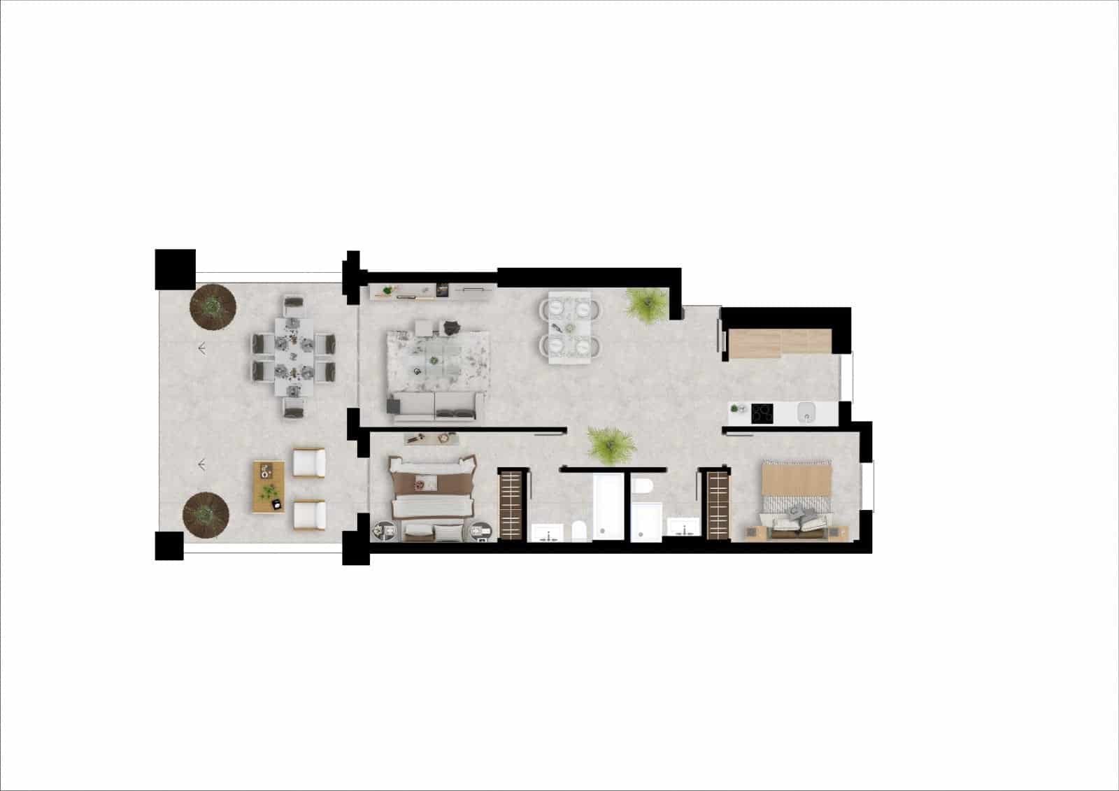 3 Zimmer Penthouse zu verkaufen in Manilva mit Pool Garage - 626.000 € (Ref: 10157164)