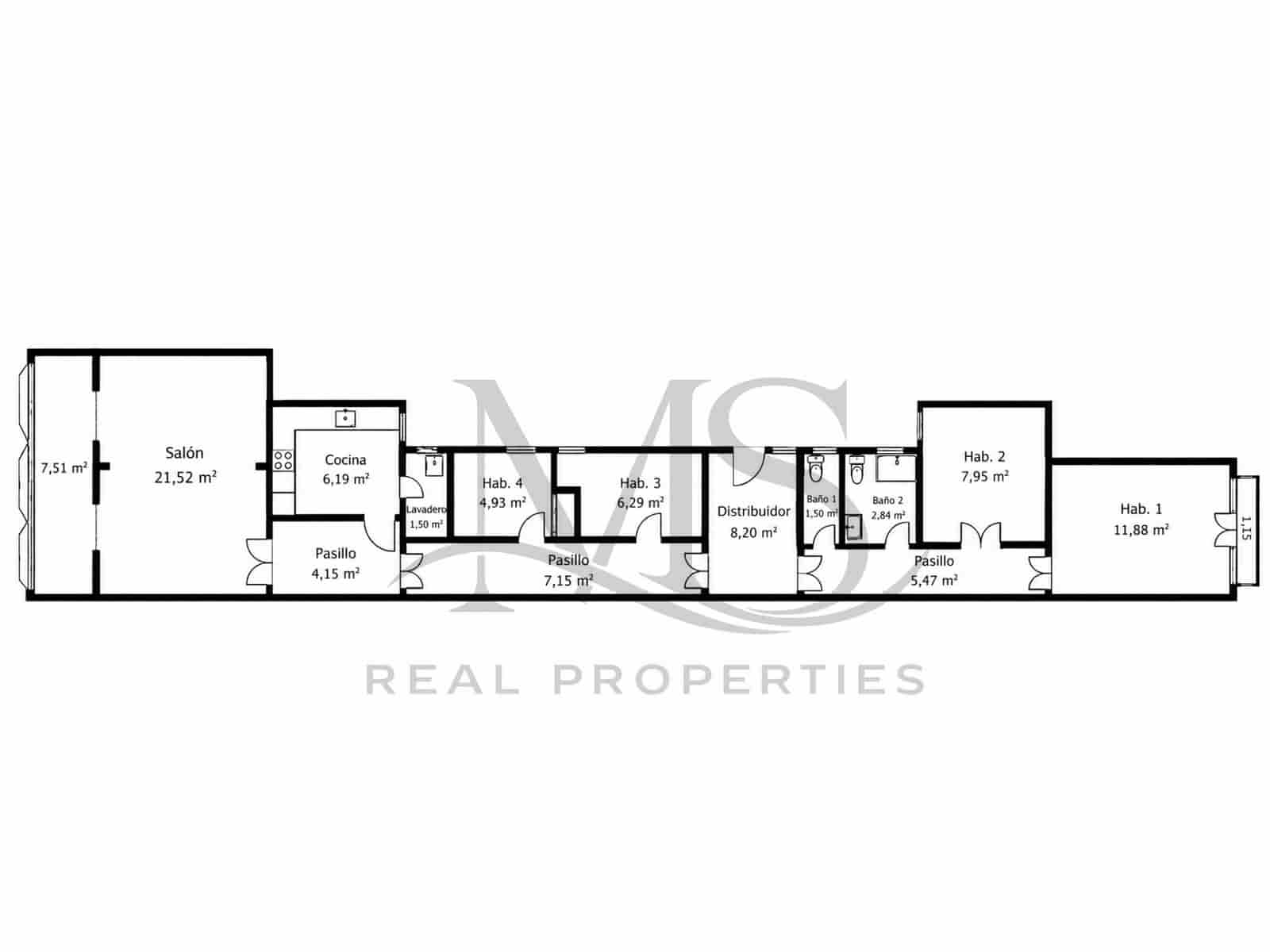 4 Zimmer Apartment zu verkaufen in Barcelona Stadt - 699.900 € (Ref: 10172307)