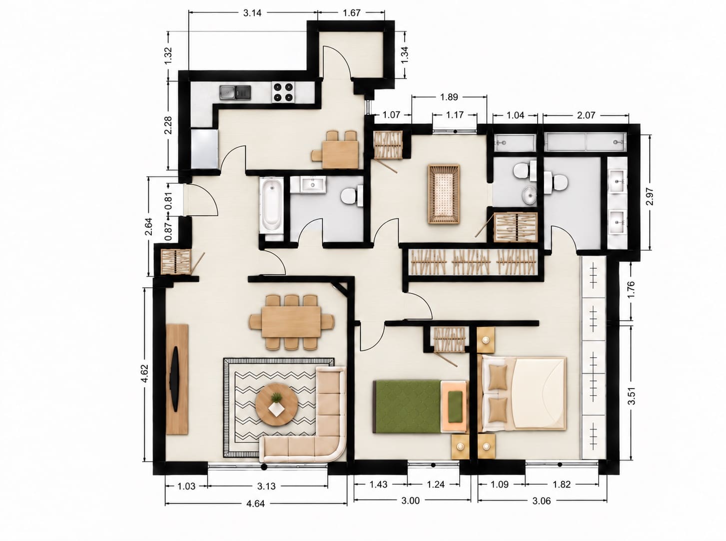 3 sypialnia Mieszkanie na sprzedaż w Miasto Madryt z basenem garażem - 849 000 € (Ref: 10113424)