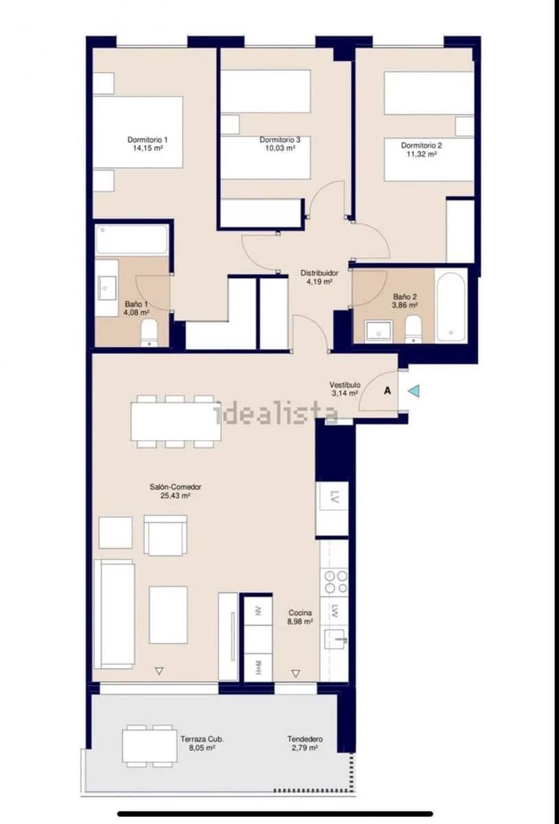 3 Zimmer Wohnung zu verkaufen in Murcia Stadt mit Pool Garage - 425.000 € (Ref: 10144703)