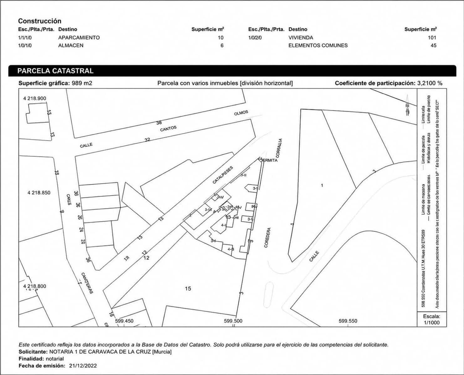 3 sypialnia Mieszkanie na sprzedaż w Caravaca de la Cruz z garażem - 160 000 € (Ref: 10144704)