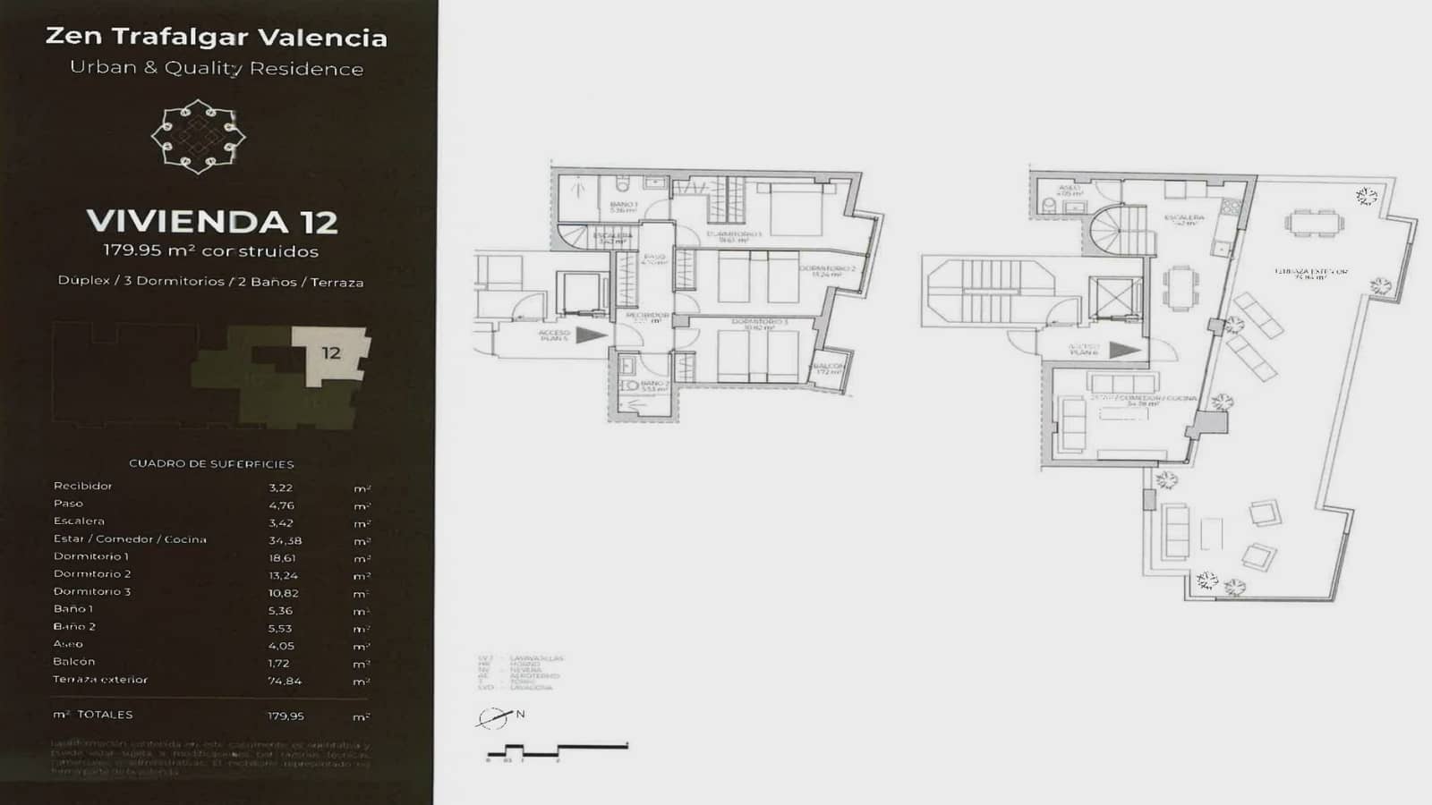 4 soverom Penthouse til salgs i Valencia by med garasje - € 765 000 (Ref: 10135140)