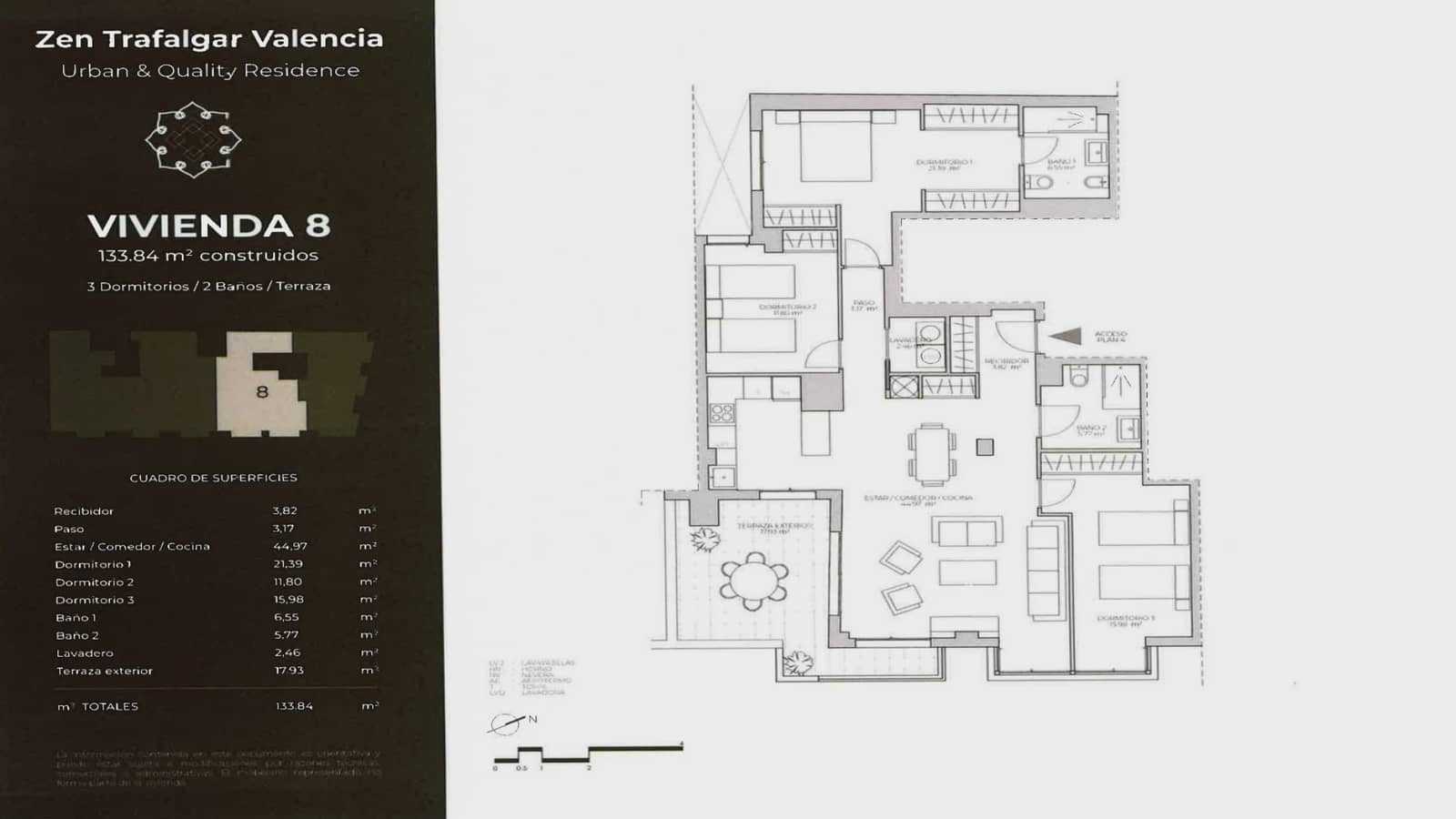 3 soverom Penthouse til salgs i Valencia by med garasje - € 645 000 (Ref: 10135141)
