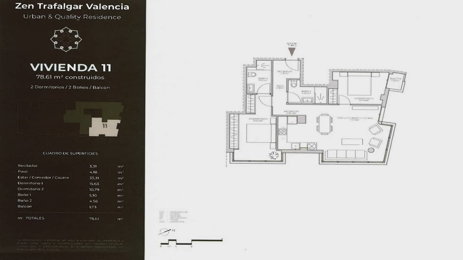1 sypialnia Apartament na sprzedaż w Miasto Walencja z garażem - 395 000 € (Ref: 10135152)