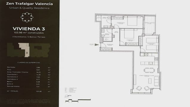 1 sypialnia Apartament na sprzedaż w Camins al Grau, Miasto Walencja z garażem - 395 000 € (Ref: 10135152)