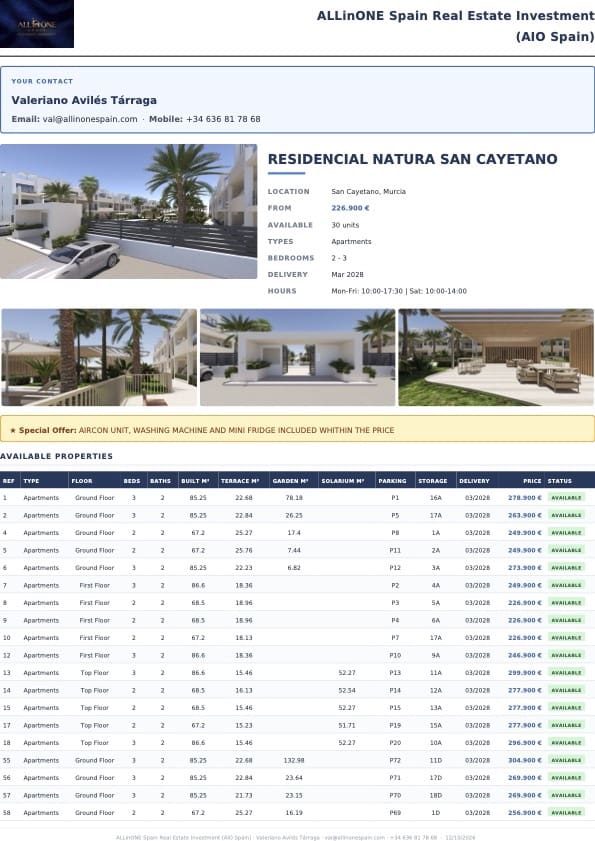 7 bedroom Apartment for sale in San Cayetano with pool garage - € 226,900 (Ref: 10160226)