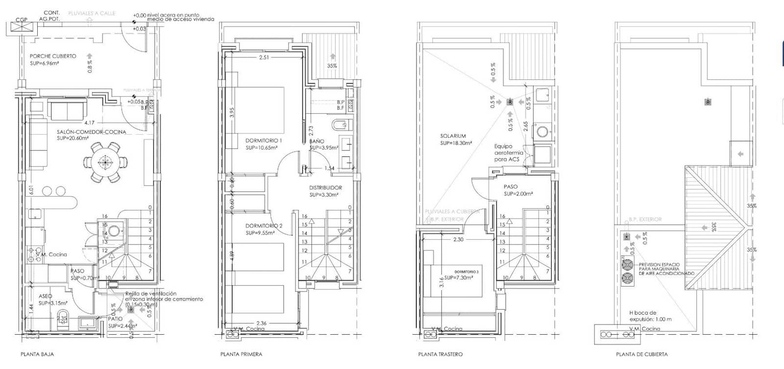 3 sovrum Hus till salu i Torre-Pacheco med pool garage - 229 900 € (Ref: 10160763)