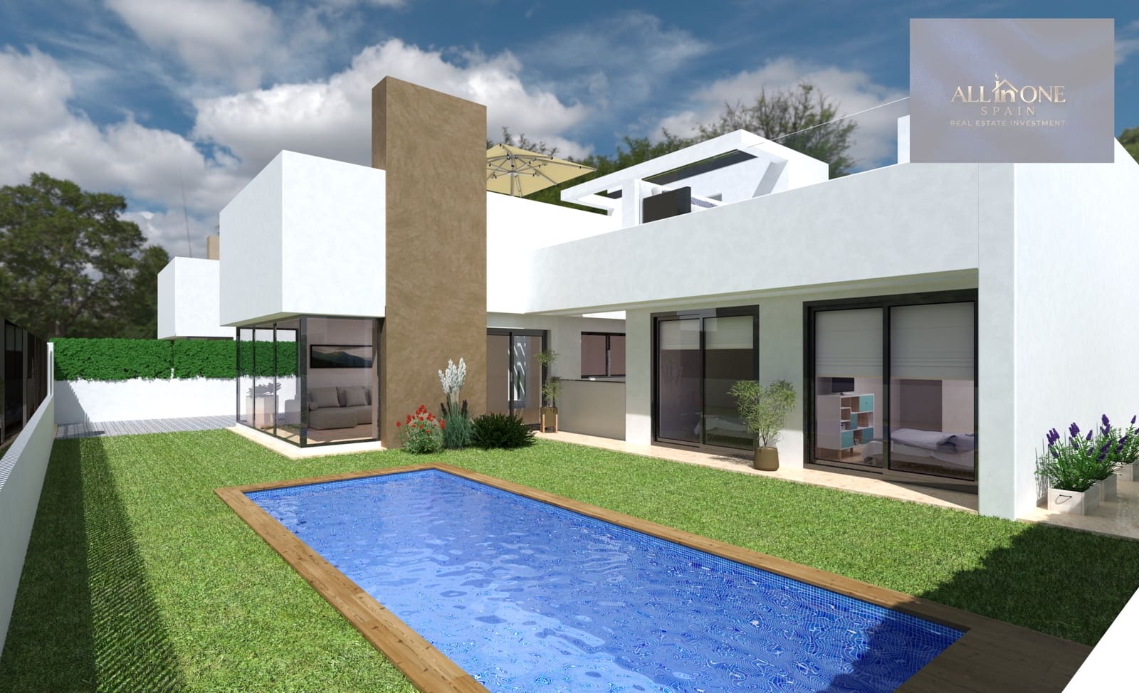 3 sypialnia Willa na sprzedaż w Torre-Pacheco z basenem garażem - 860 900 € (Ref: 10174304)