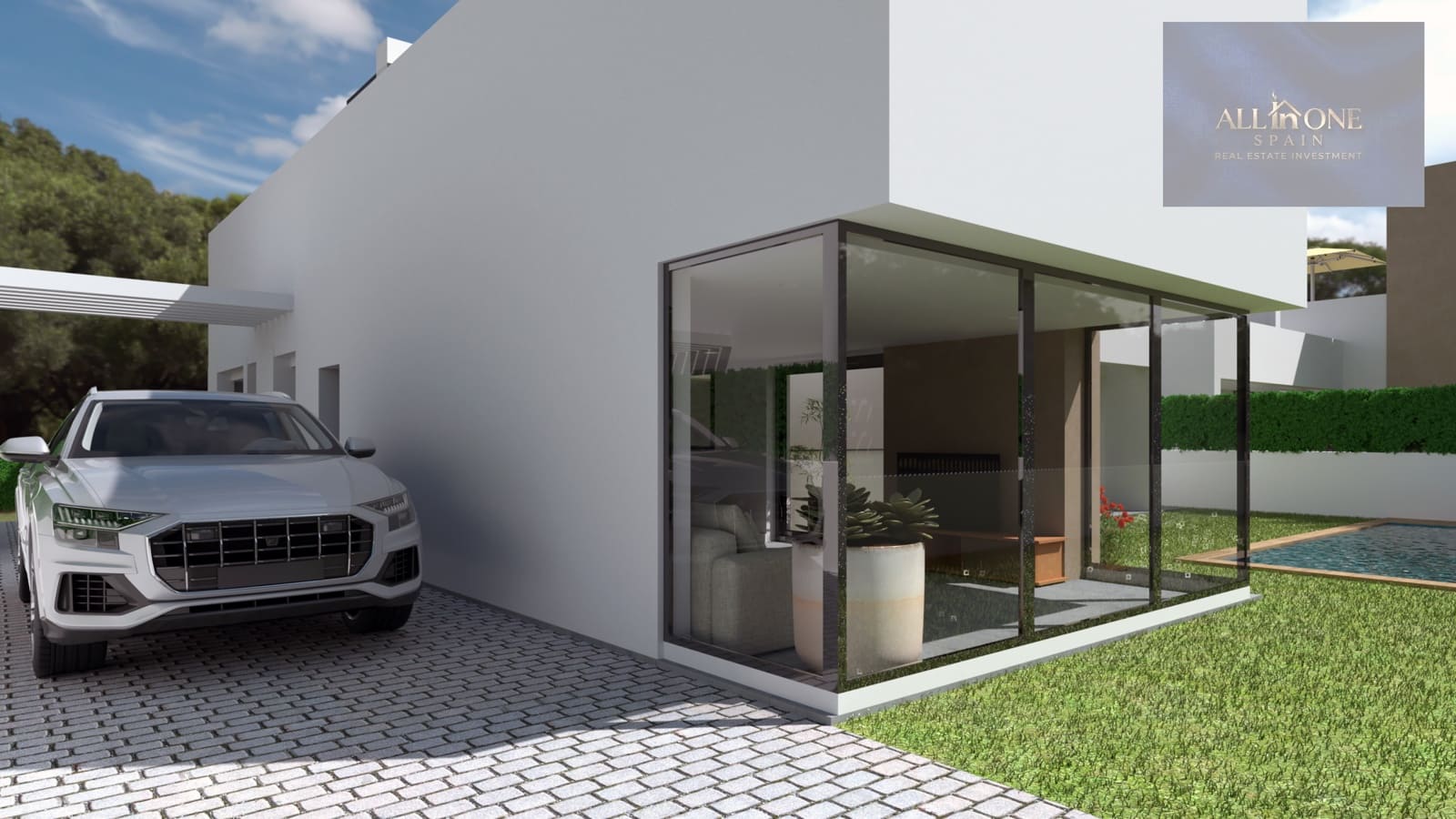 3 sypialnia Willa na sprzedaż w Torre-Pacheco z basenem garażem - 860 900 € (Ref: 10174304)