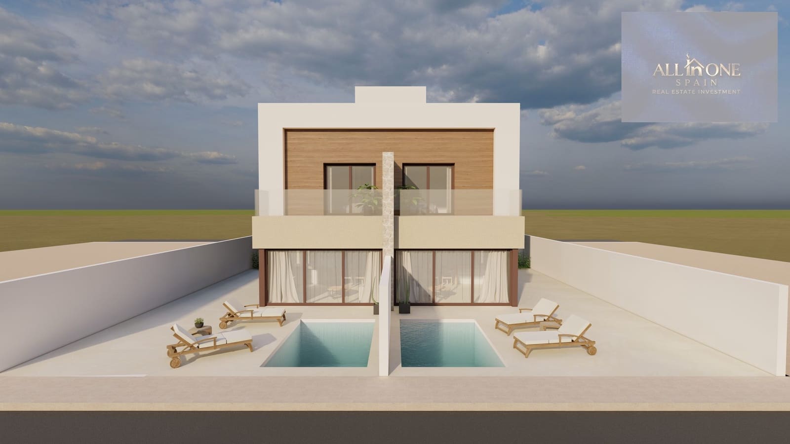 3 sypialnia Dom szeregowy na sprzedaż w San Javier z basenem garażem - 376 500 € (Ref: 10174324)