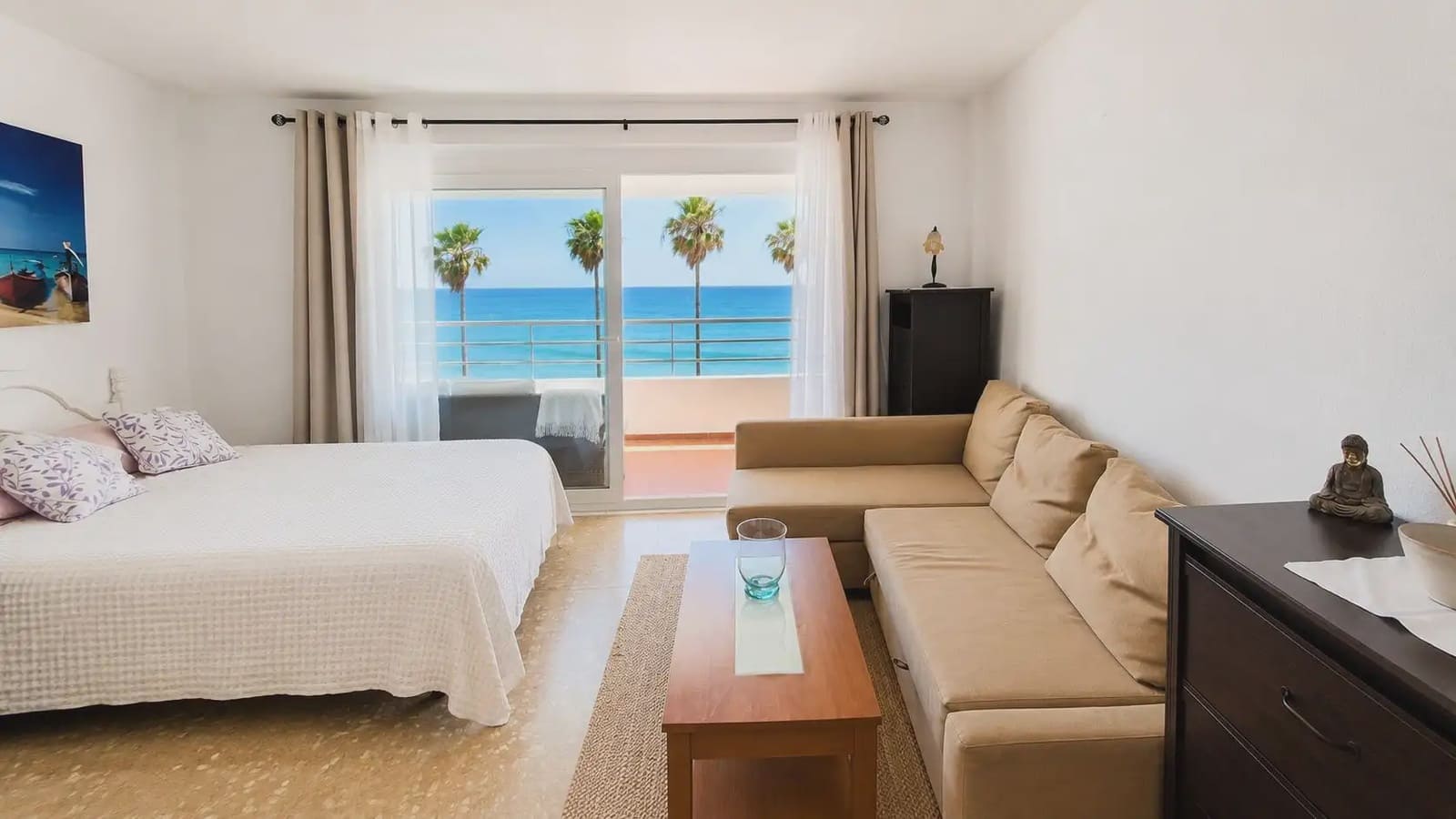 1 sovrum Strandlägenhet att hyra i Mijas med pool - 1 200 € (Ref: 10158289)