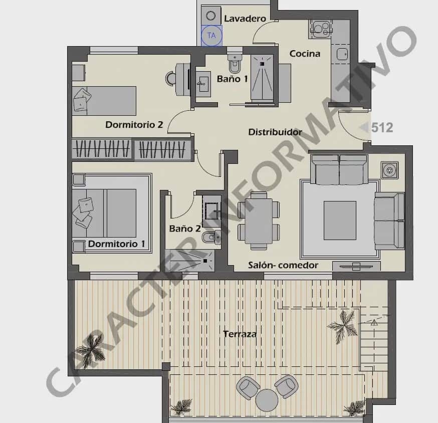 2 slaapkamer Penthouse te huur in Marbella met zwembad - € 2.600 (Ref: 10170058)