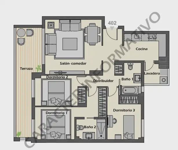 3 soveværelse Lejlighed til salg i Marbella med swimmingpool garage - € 455.000 (Ref: 10170088)
