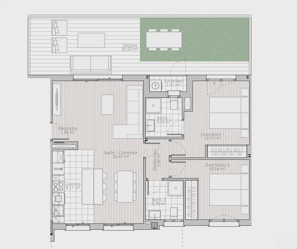 2 soveværelse Penthouse til salg i Marbella med swimmingpool garage - € 637.980 (Ref: 10170092)