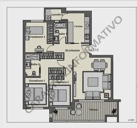 3 makuuhuone Asunto myytävänä paikassa Marbella mukana uima-altaan 
autotalli - 493 000 € (Ref: 10170114)