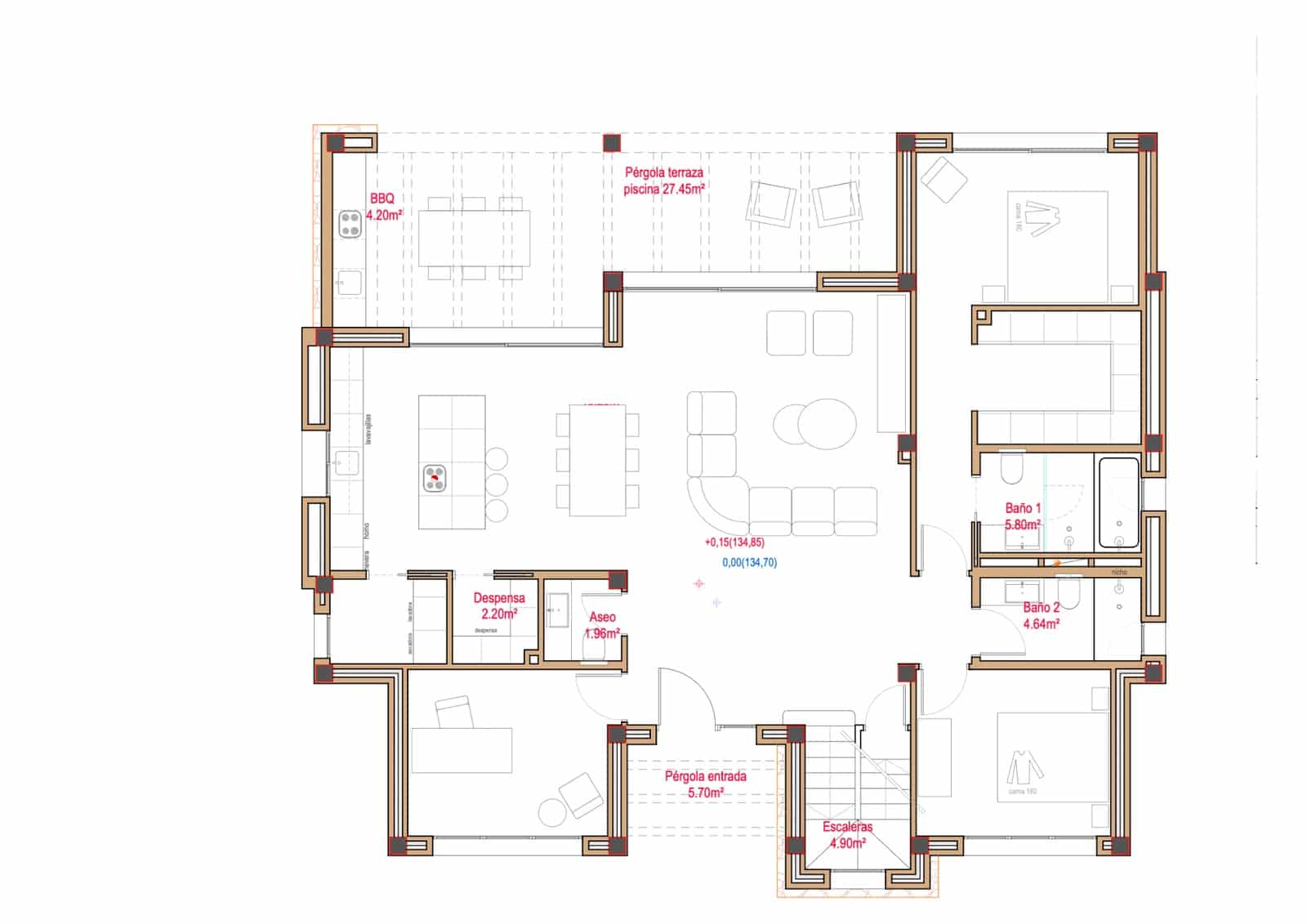 4 soveværelse Byhus til salg i Javea / Xabia med swimmingpool garage - € 1.580.000 (Ref: 10170154)
