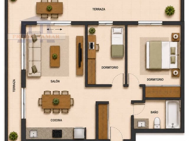 2 chambre Appartement à vendre à L'Ampolla avec piscine garage - 249 000 € (Ref: 10019498)