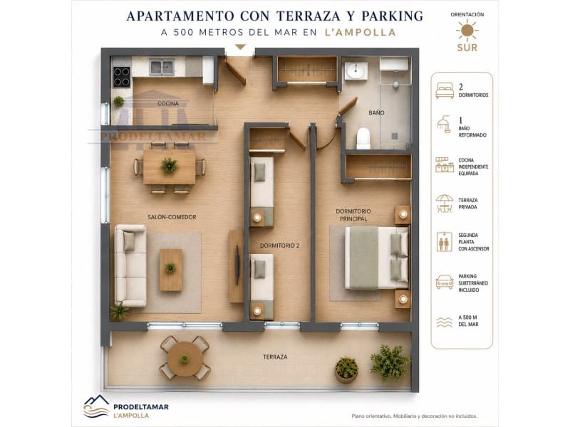 2 quarto Apartamento para venda em L'Ampolla com garagem - 170 000 € (Ref: 9907499)