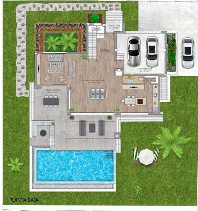 2 slaapkamer Villa te koop in Malaga stad met zwembad garage - € 1.610.000 (Ref: 8327474)