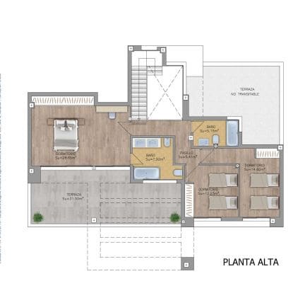 2 slaapkamer Villa te koop in Malaga stad met zwembad garage - € 1.610.000 (Ref: 8327474)