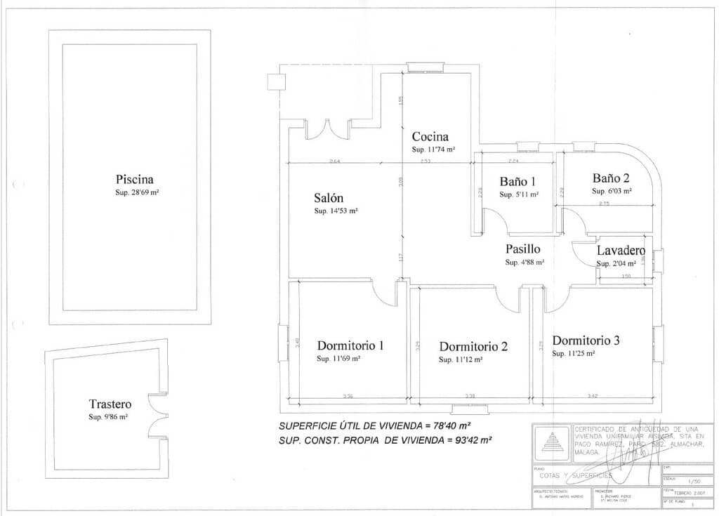 3 soveværelse Finca/Landehus til salg i Almachar med swimmingpool - € 329.000 (Ref: 8851423)