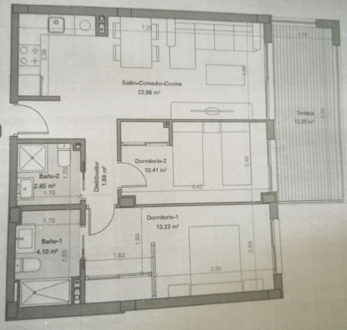 2 soverom Leilighet til salgs i Benajarafe med svømmebasseng garasje - € 950 (Ref: 8971964)
