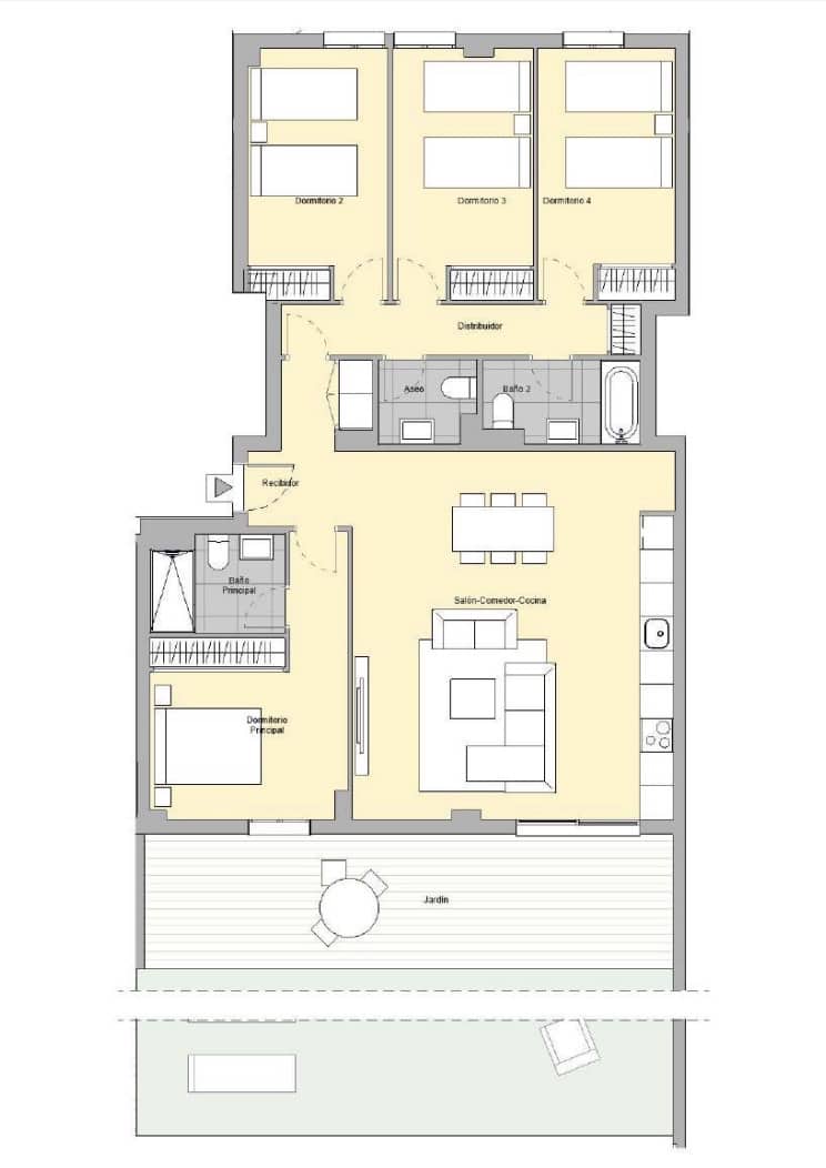 4 slaapkamer Appartement te koop in Malaga stad met zwembad garage - € 568.000 (Ref: 9455807)