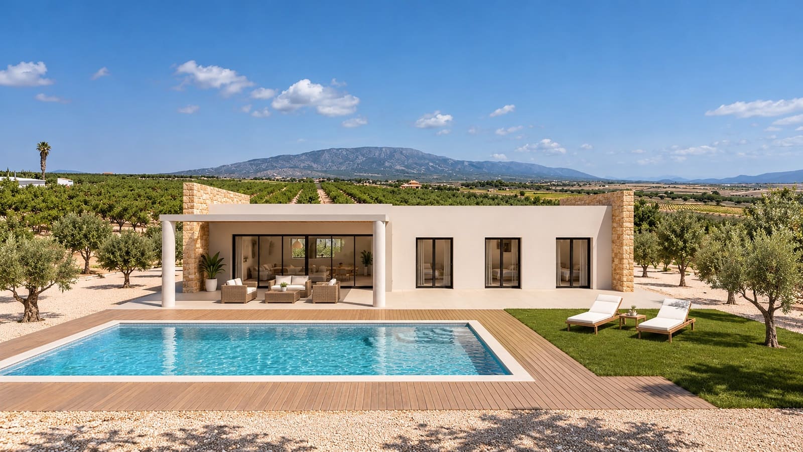 3 soveværelse Finca/Landehus til salg i Pinoso med swimmingpool - € 390.000 (Ref: 10175272)