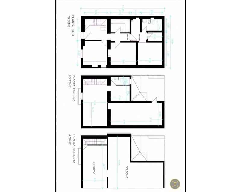 4 makuuhuone Rivitalo myytävänä paikassa Javea / Xabia - 559 000 € (Ref: 10103512)