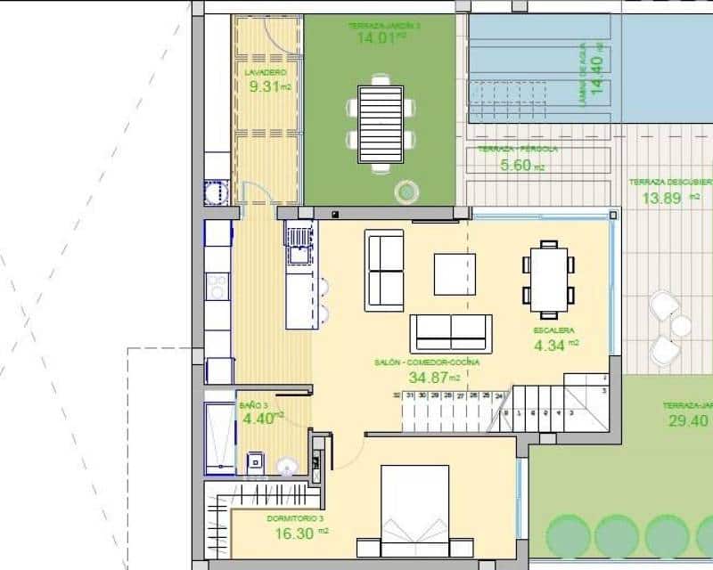 3 Zimmer Villa zu verkaufen in Polop mit Pool - 625.000 € (Ref: 8602145)