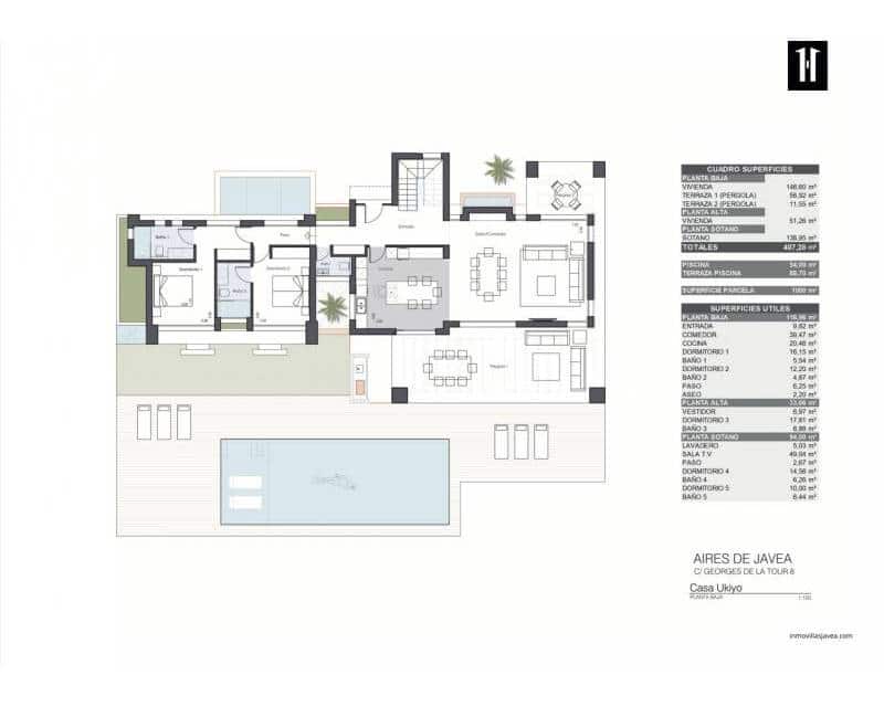 5 chambre Villa/Maison à vendre à Javea / Xabia avec piscine - 2 399 000 € (Ref: 9506238)